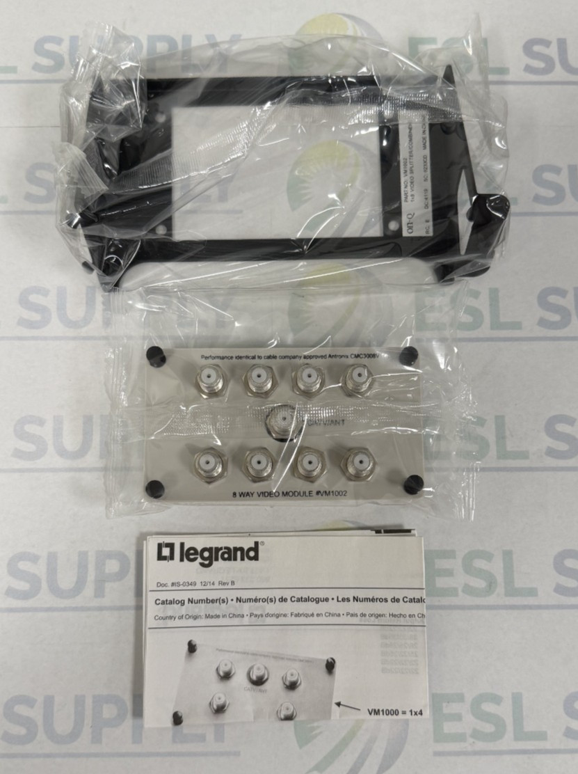 On-Q VM1002 1x8 Enhanced Passive Video Splitter-Combiner — RF Amplified, 1 GHz