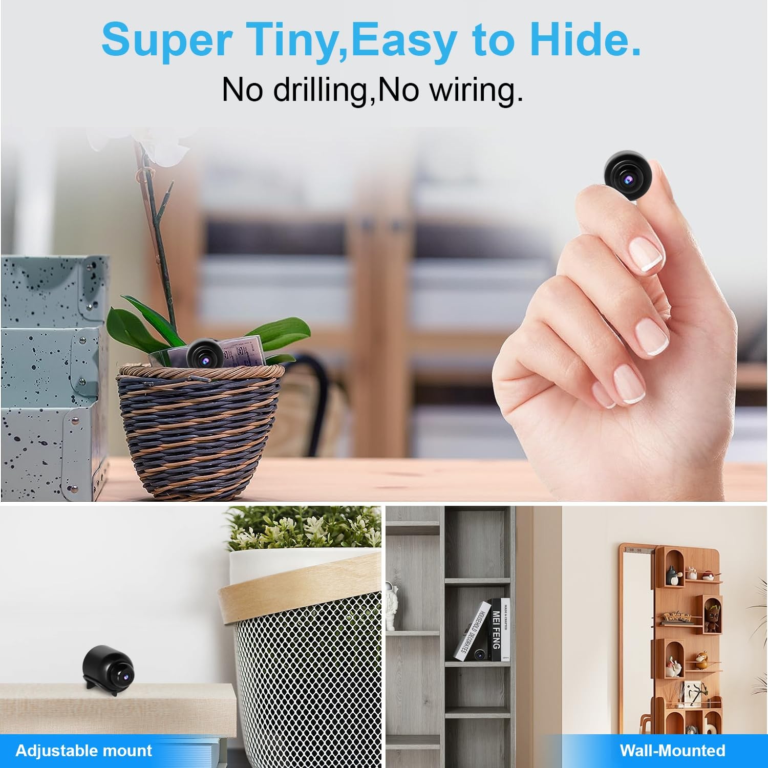 New Smallest Wireless WiFi Camera,HD1080P Mini Camera,Smart Home Security...