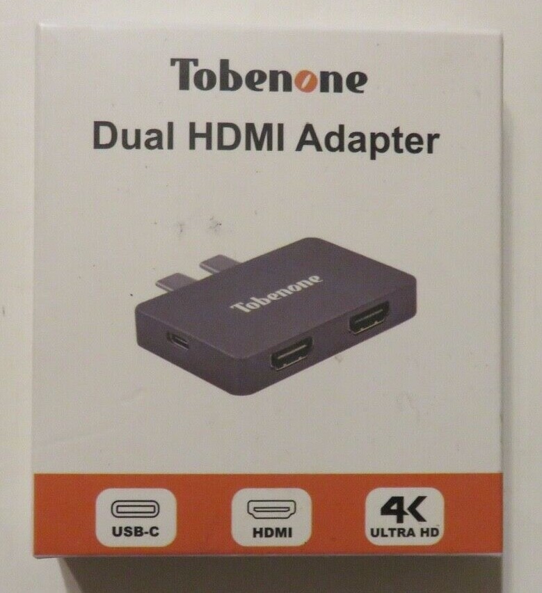 Tobenone 2*USB-C to 2* HDMI + PD Adapter NEW!!!