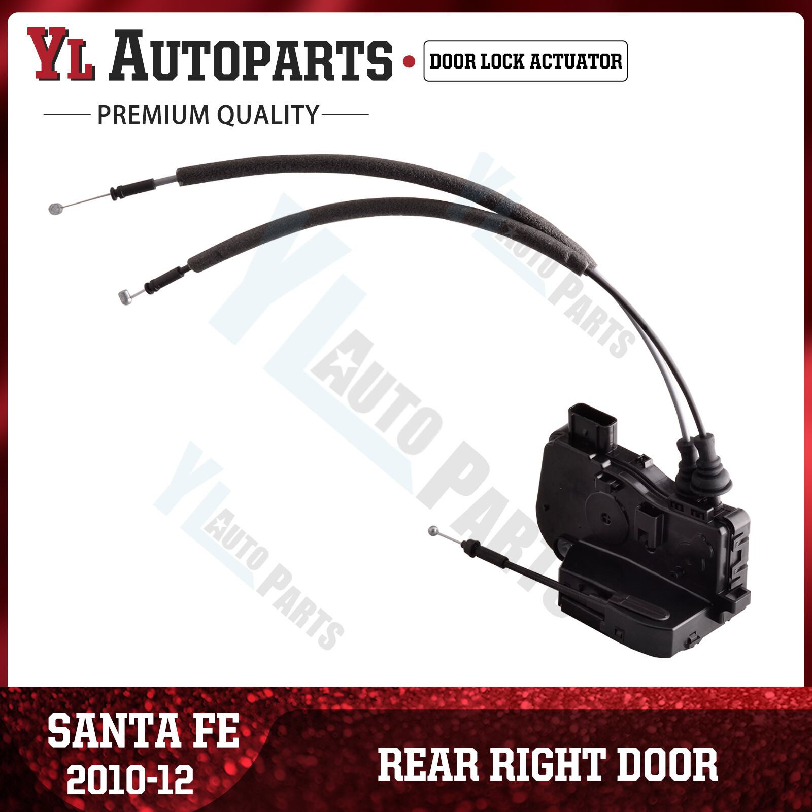 Rear Right Passenger Door Latch Lock Actuator for 2010-2012 Hyundai Santa Fe