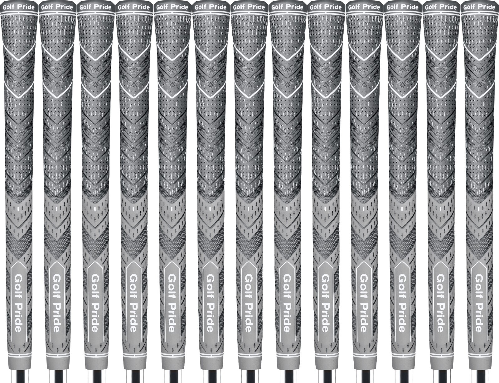 Golf Pride MCC Plus4 Gray Midsize Grip - Set of 13 - #1 Hybrid Grip in Golf!