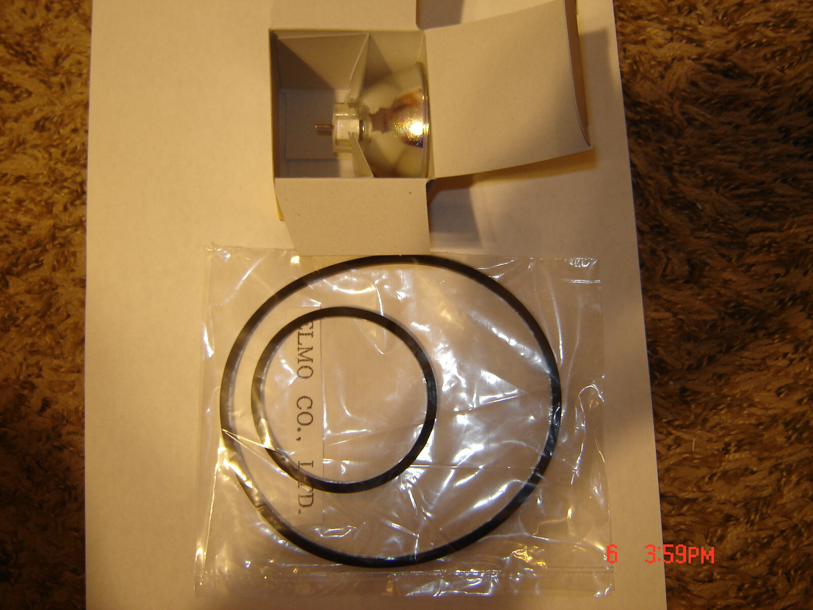 Super 8 ELMO ST-800 Projector Belts, 2 Belt Set ,& 1 New  Lamp/Bulb