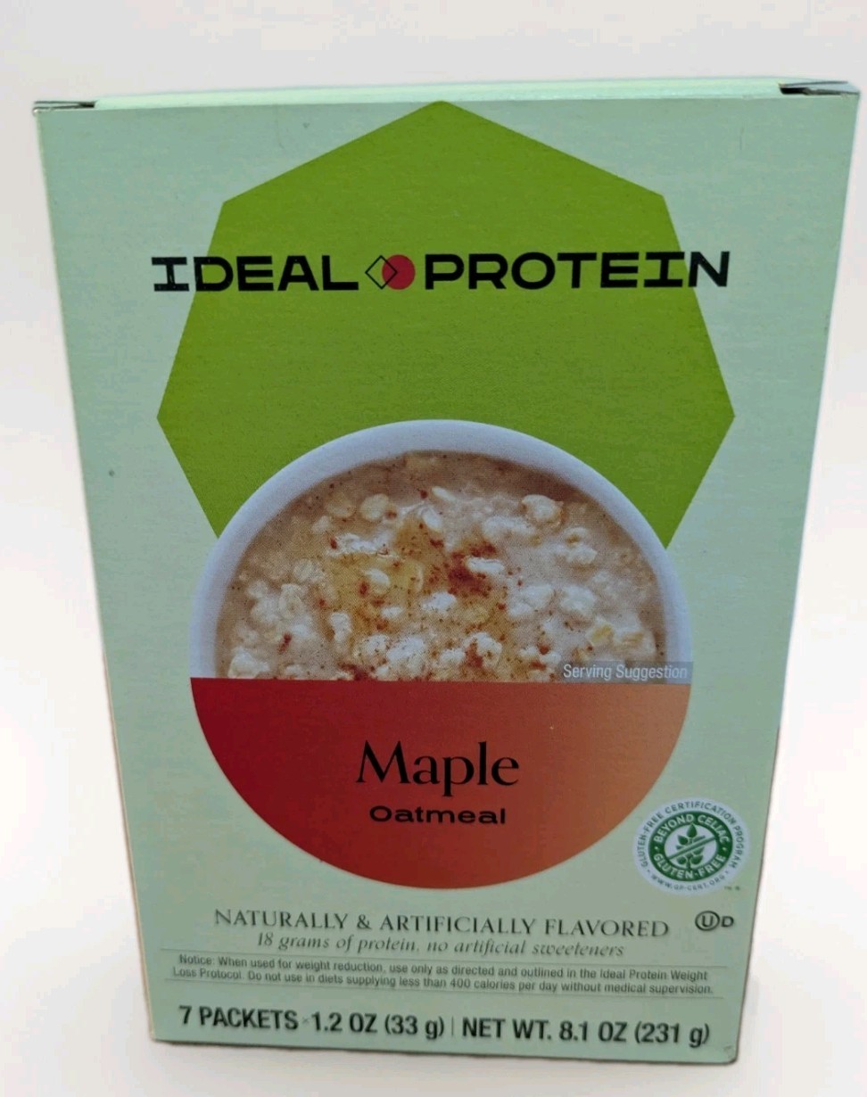 Ideal Protein Maple Oatmeal  (7 Packets) EXP 9/30/27 FREE SHIPPING