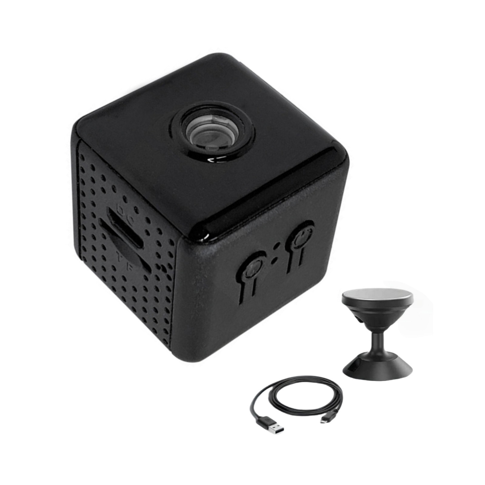WiFi Mini Camera w/Ceiling Mount 2.4GHz iOS Android Motion Alert Night Vision