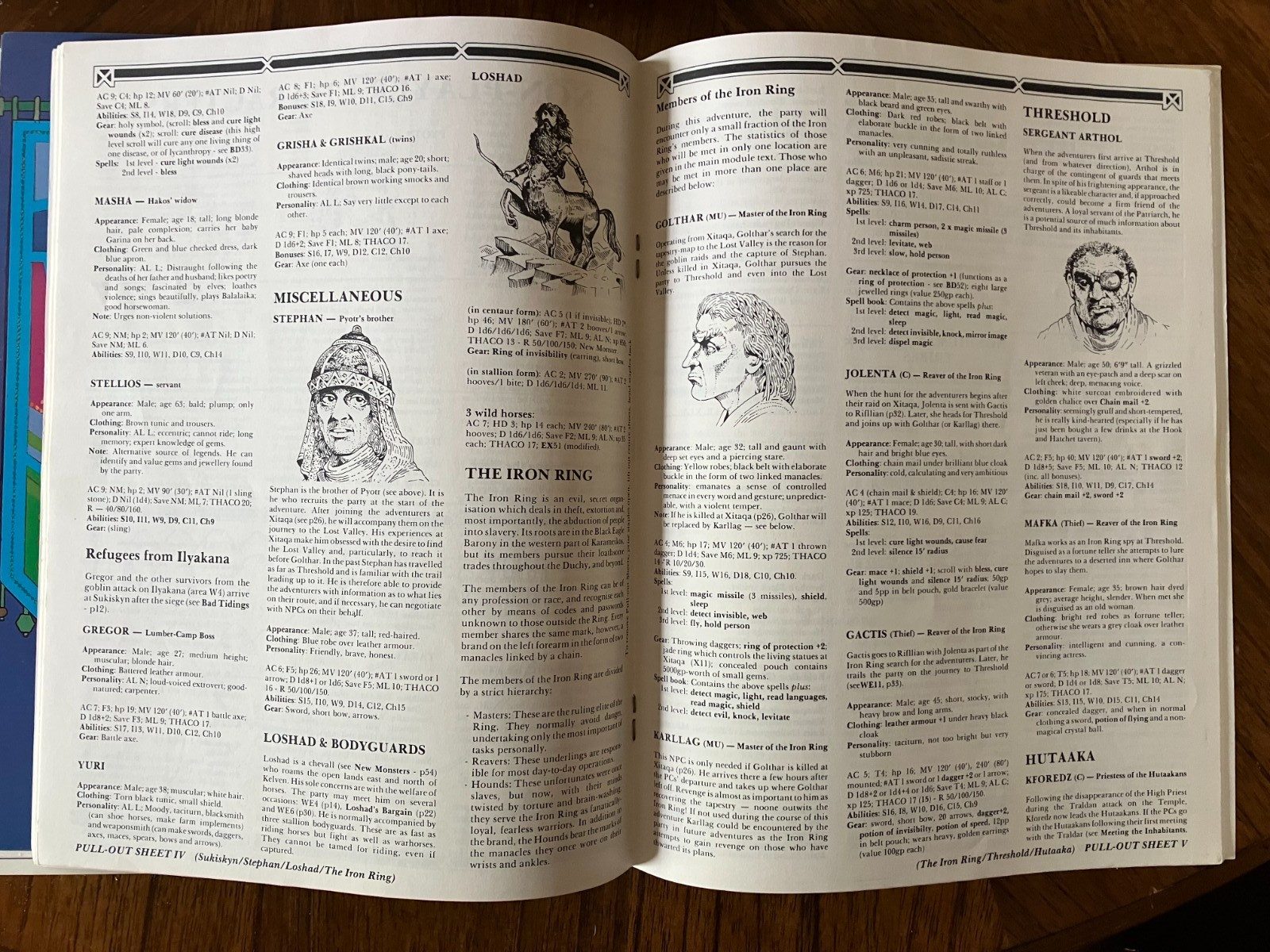 Dungeons & Dragons B10 Night's Dark Terror - Vintage - Map + some counters