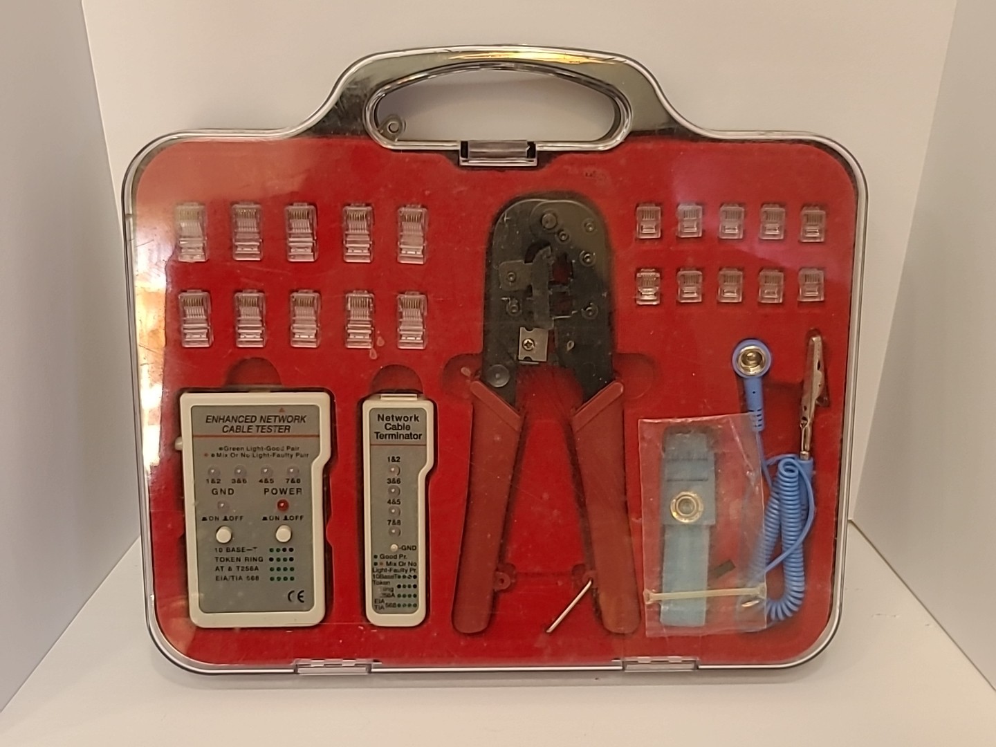 Ethernet Cable Tester Kit Repair New Install w/ Tester