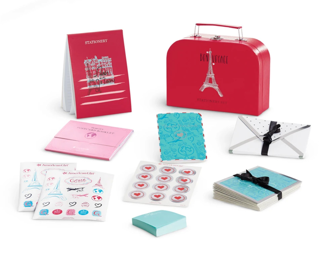 American Girl Grace Thomas Bon Voyage Stationary Set for Girls - NEW