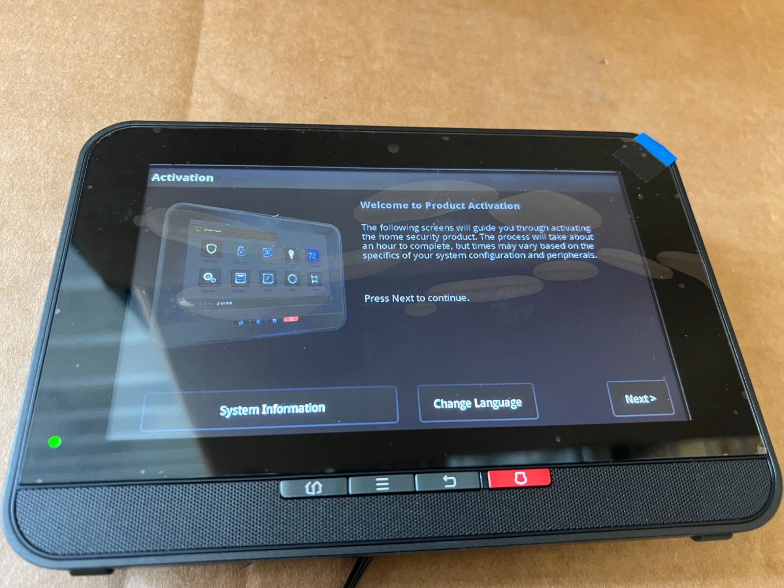 Xfinity TCA203COMG Black Home Security Station or Touchscreen Controller New