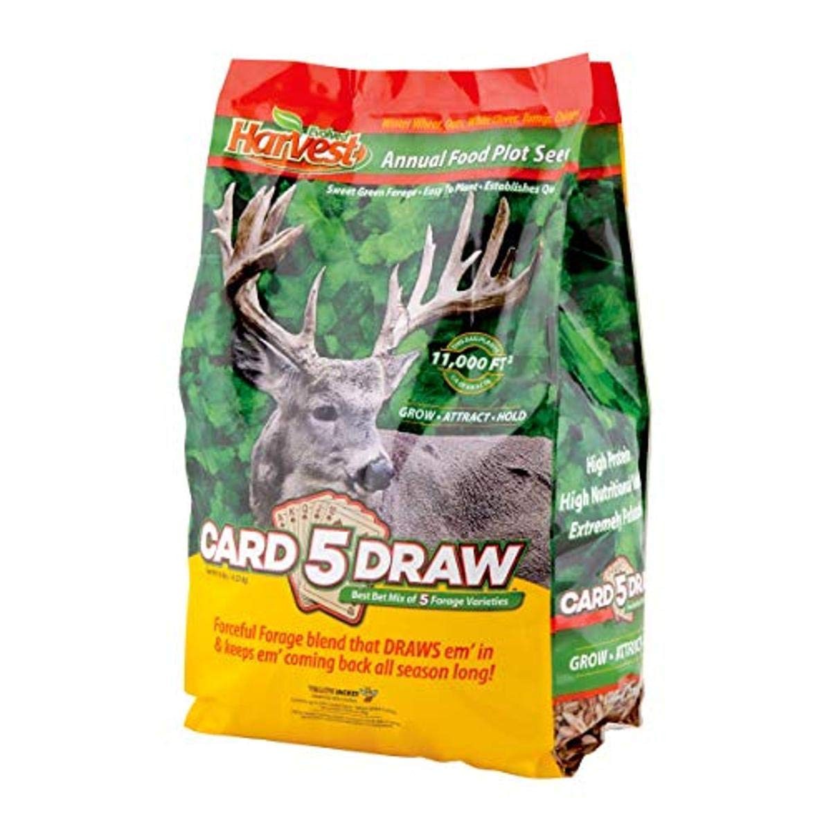 Evolved Harvest 5 Card Draw Food Plot Seed - All Season Long High-Protein