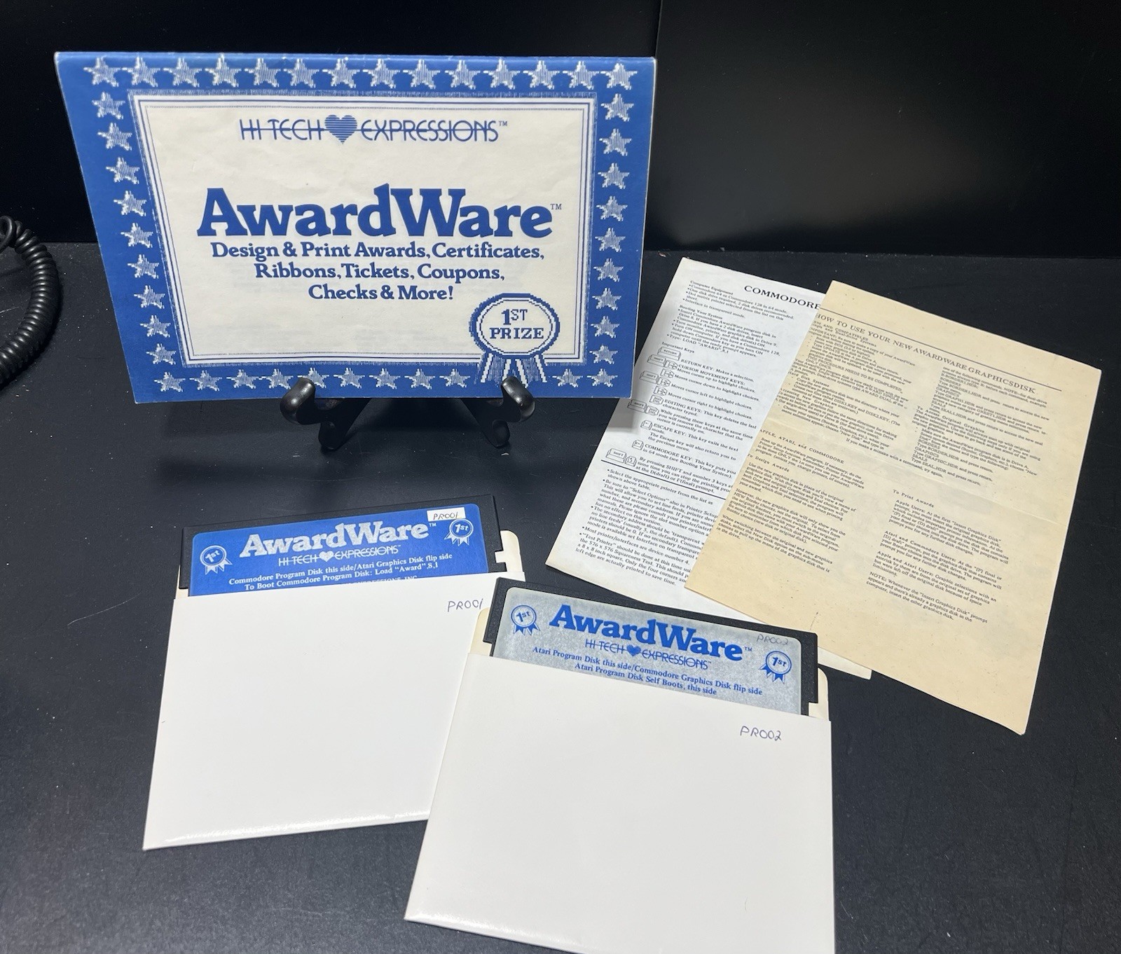 AwardWare-Hi Tech Expressions Commodore 64/128 Software 1986
