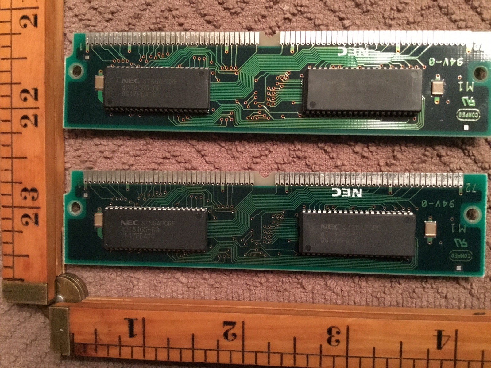 1 Vintage NEC MC-422000F32BA-60 8MB EDO 72 Pin Memory Module
