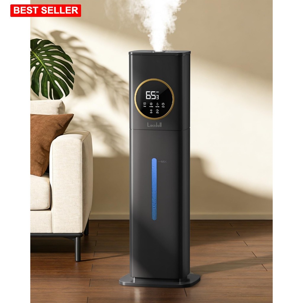 Humidifiers for Bedroom 500 sq ft 2.1Gal Top Fill Auto Shut Essential Oil
