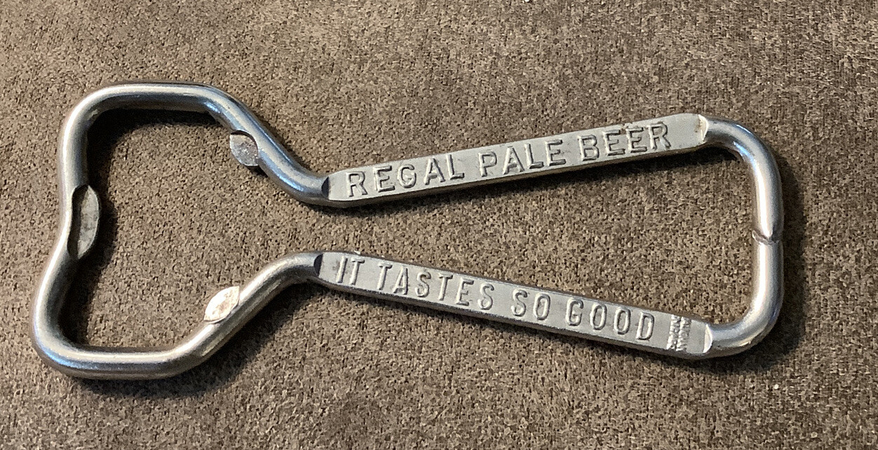 Vintage Regal Pale Beer Metal Bottle Opener "It Tastes So Good"