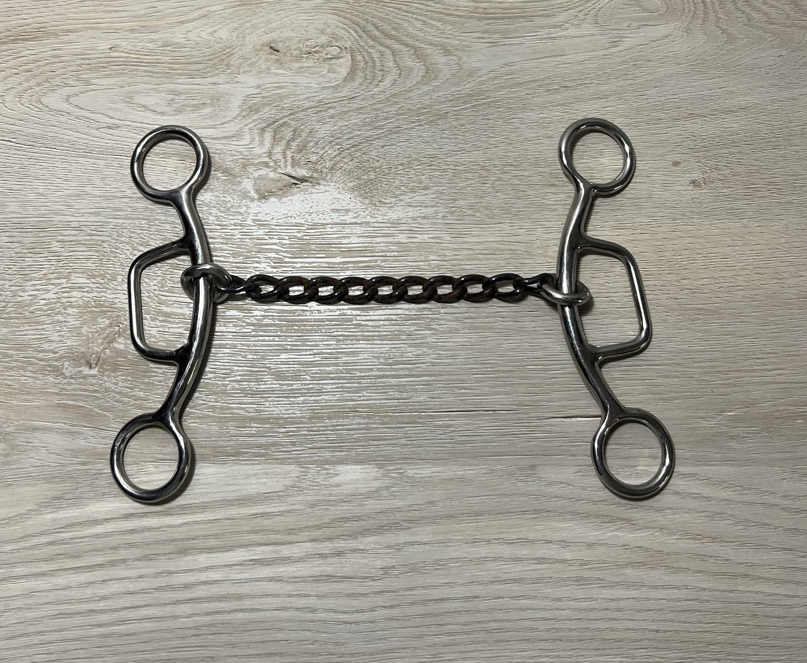 5.5” Coronet Gag Sweet Iron Chain Mouth Western Barrel Racing Horse Bit Tack