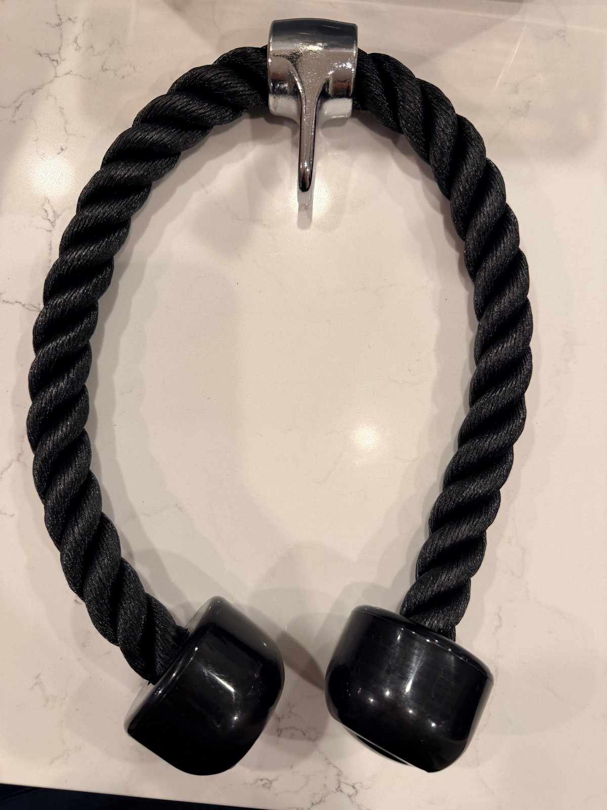 Tricep Rope Cable Machine Attachment Heavy Duty Pulldown Pushdown Bicep Gym