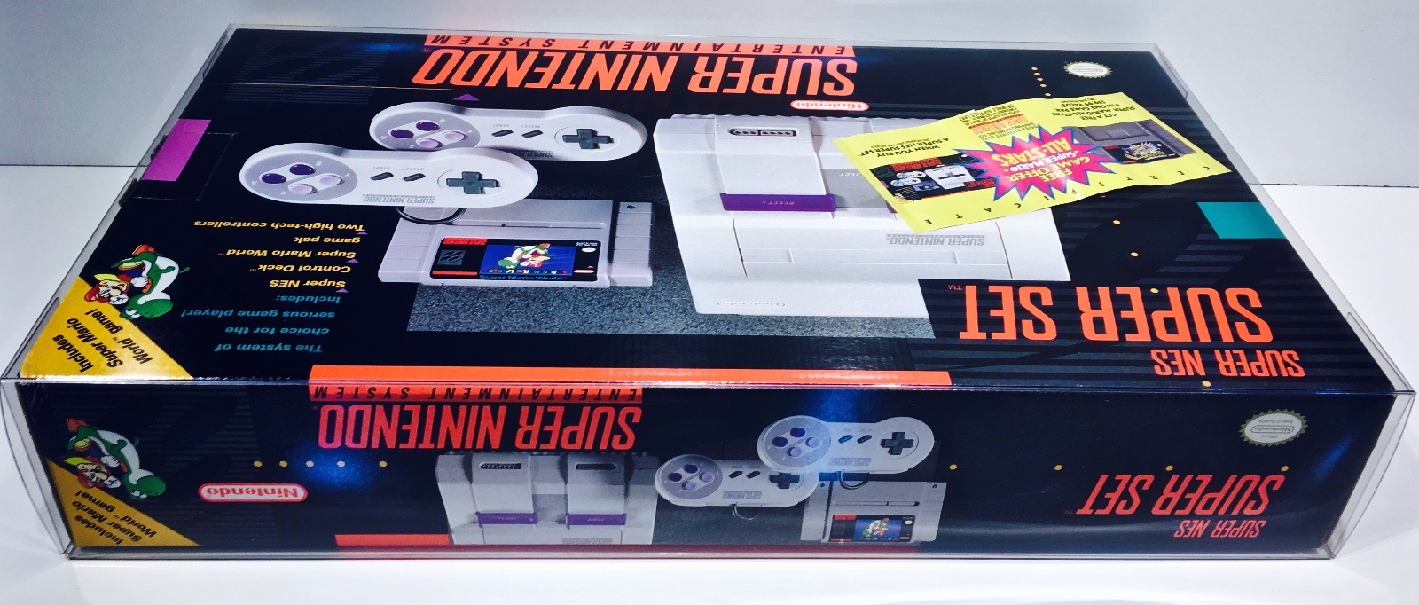 1 Console Box Protector For SNES SUPER SET Super Nintendo Display Case Boxes