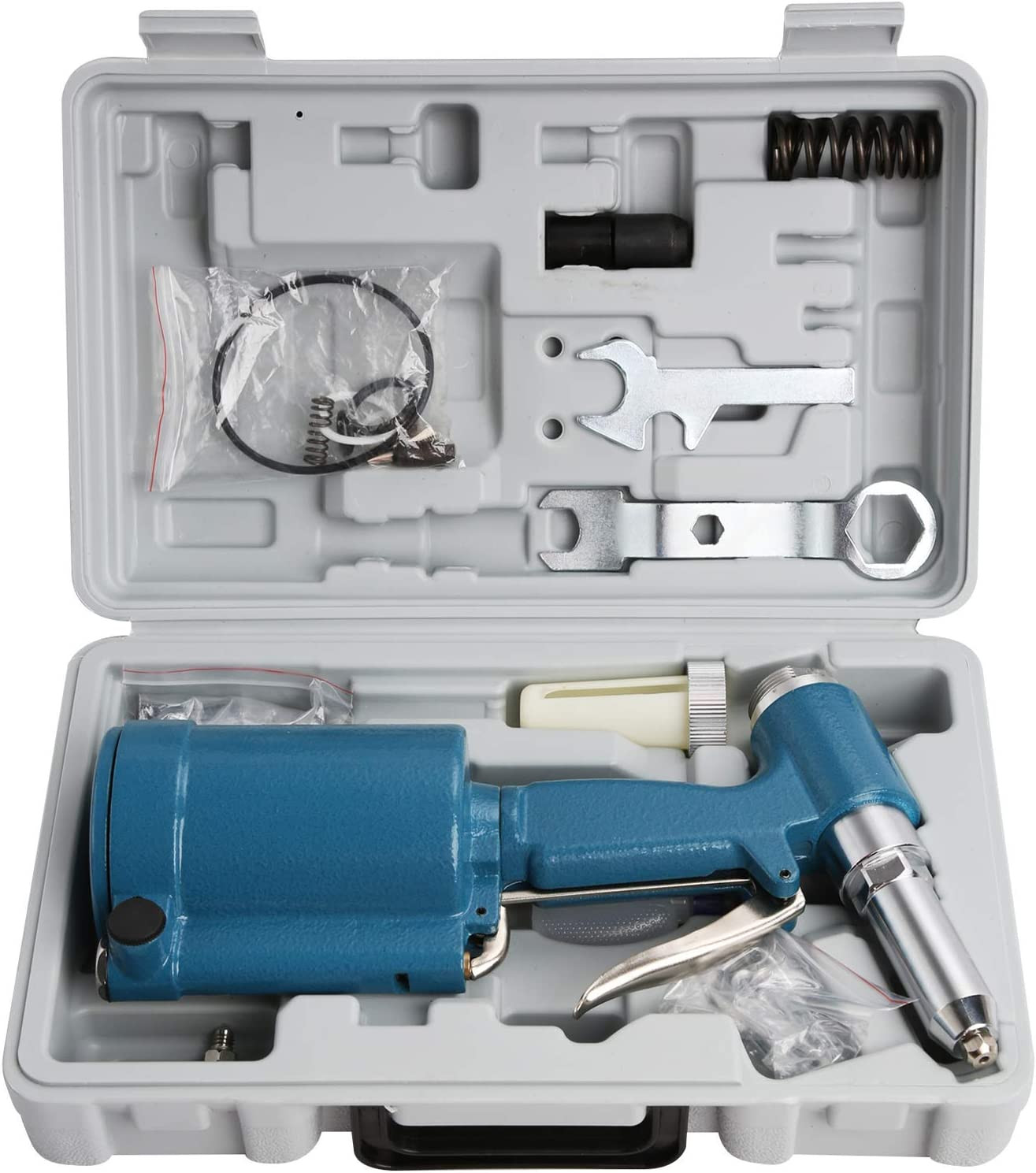 Pneumatic Air Hydraulic Pop Rivet Gun Set Riveter Kit High Speed Riveting Tool