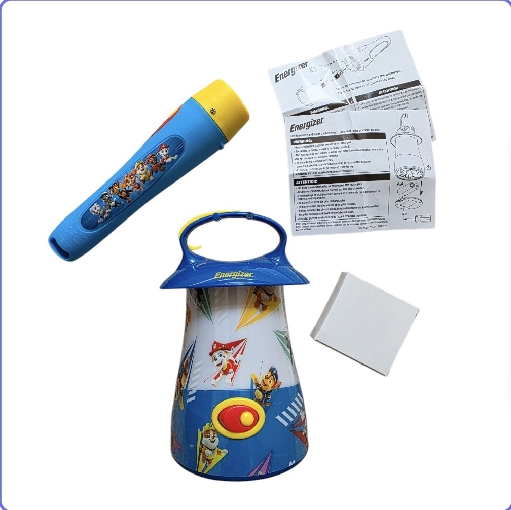 Paw Patrol Lantern Light Energizer Kids Battery Operated Toy Camping Night Lamp
