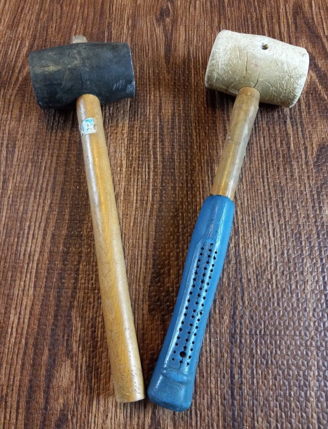 Pair of Double Faced Rubber Mallets Vintage