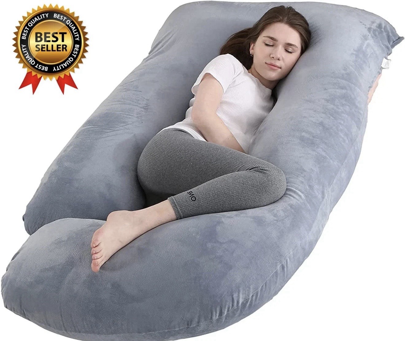 Oversize Pregnancy Pillows U-Shaped Full Body Maternity Pillows for Pregnant US