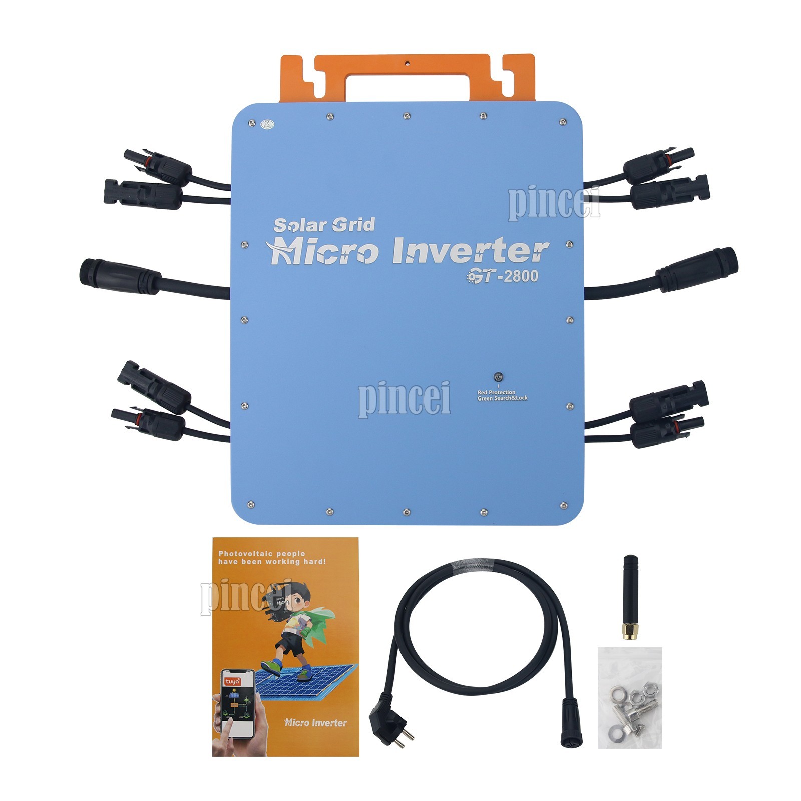 GT-2800 110V 2800W Solar Grid Micro Inverter MPPT Intelligent WiFi Control IP66