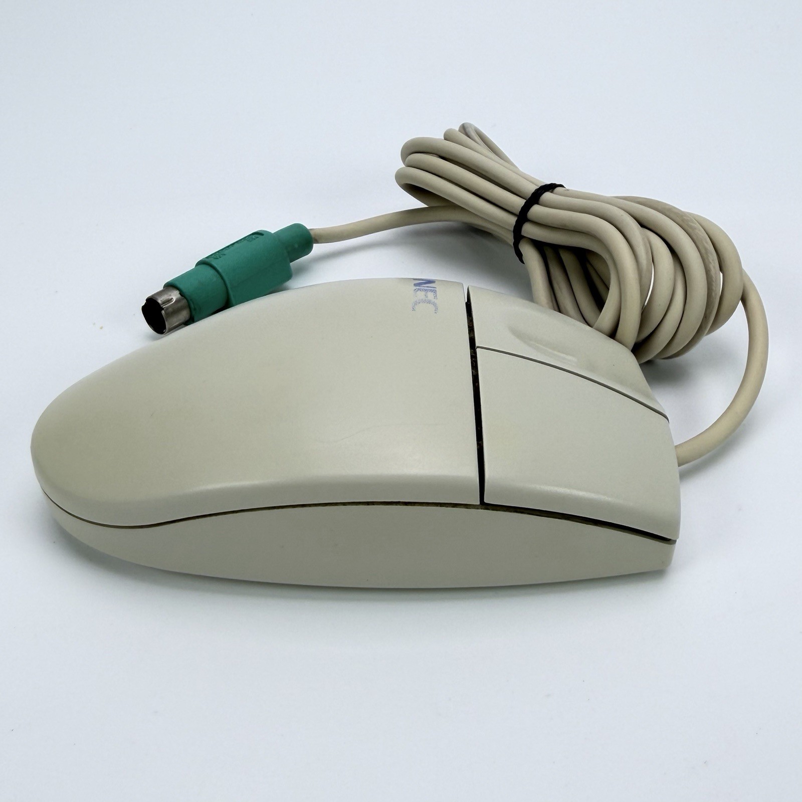 Vintage NEC 2-Button Clicker PS2 Mouse Model: M-S34-6MD Rolling Ball