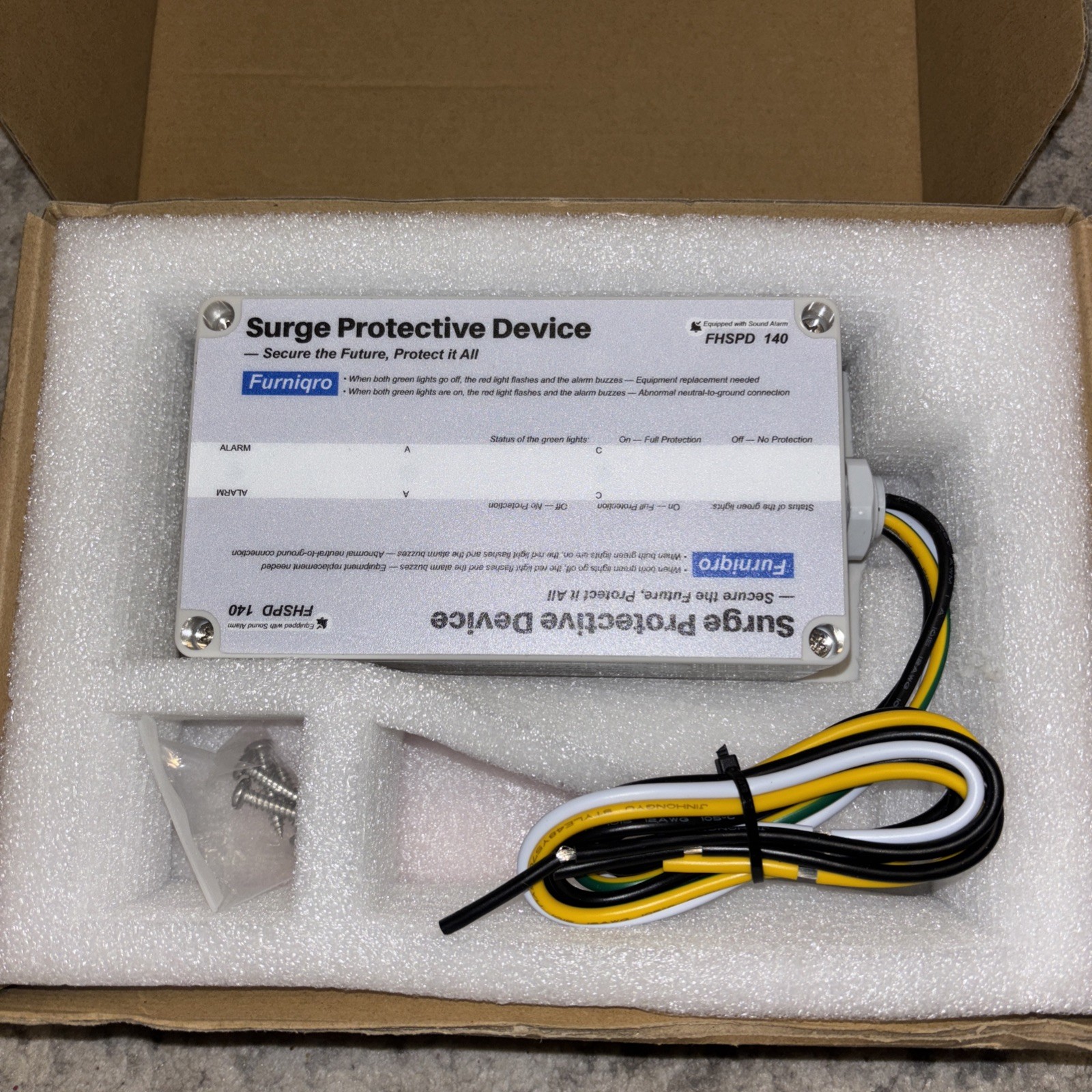 Whole House Surge Protector, FHSPD140 Whole Home Surge Protector, 140,000 Amp...