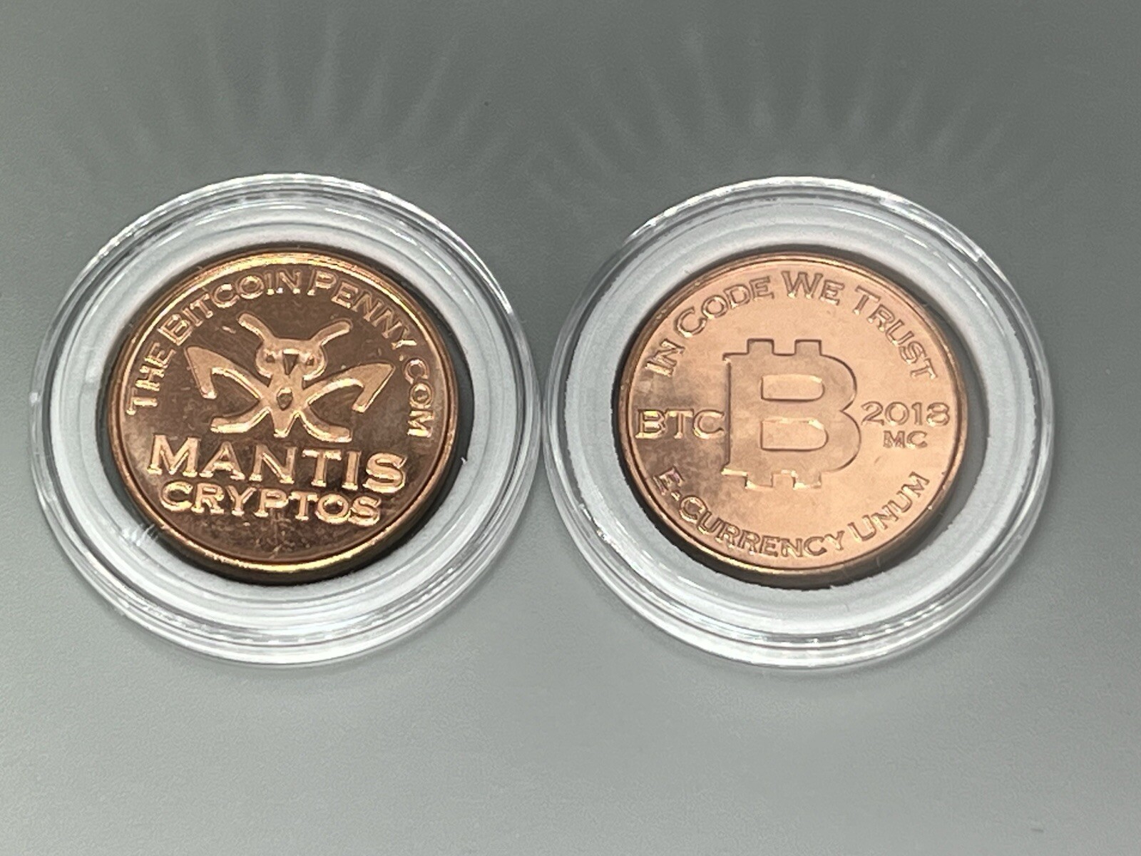 Bit coin Penny Co "BP" 2018 copper limited MC mint-bit coin Lealana CASASCIUS