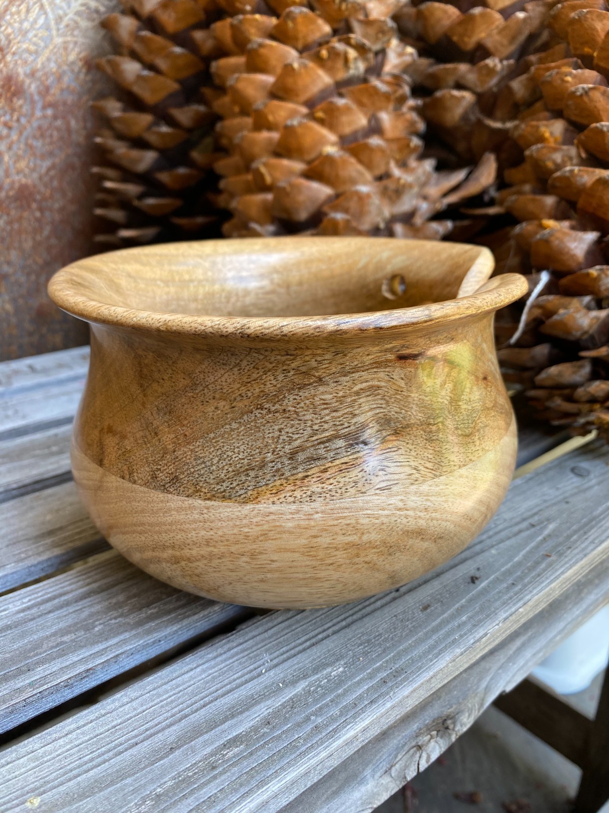 Susan Bates Wood Yarn Bowl