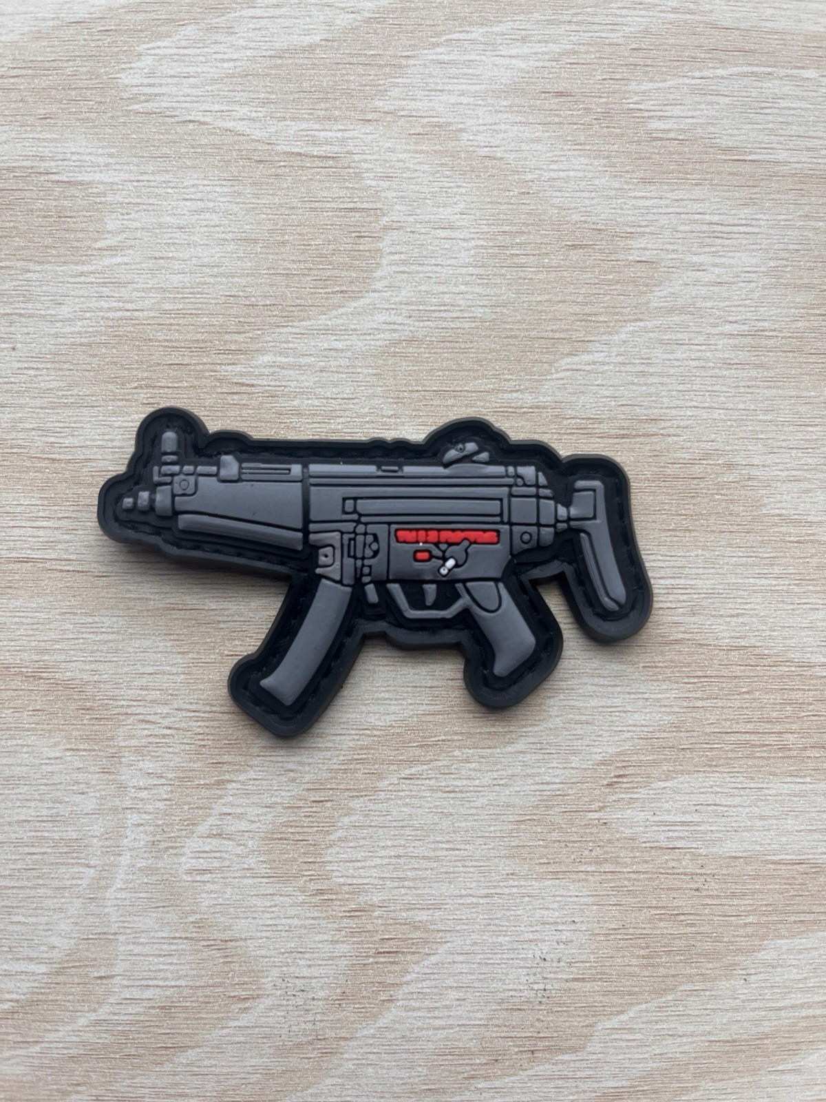 HK MP5 Morale Patch Mp5 Silhouette Hook And Loop PVC Premium Patches