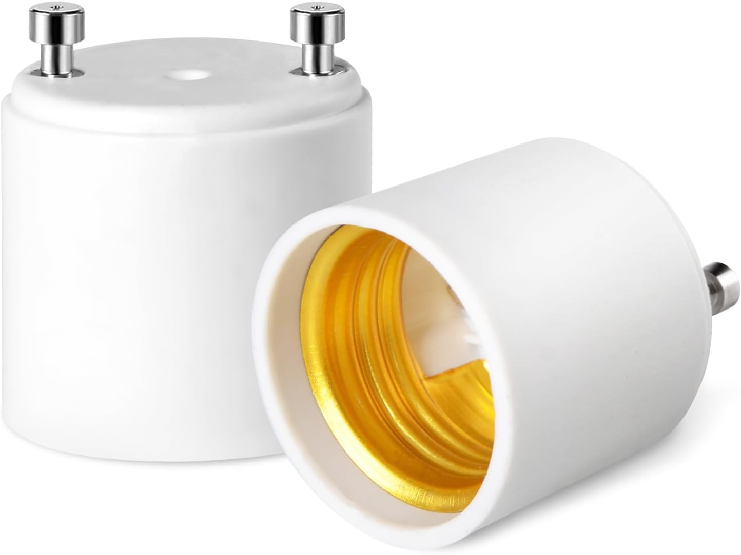 GU24 to E26 Adapter, Converts Pin Base Light Fixture to Standard E26 Socket |...