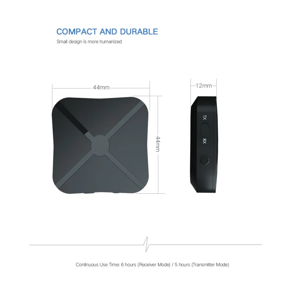 2in1 Bluetooth Transmitter Receiver Wireless Adapter TV Home Stereo A2DP Audio