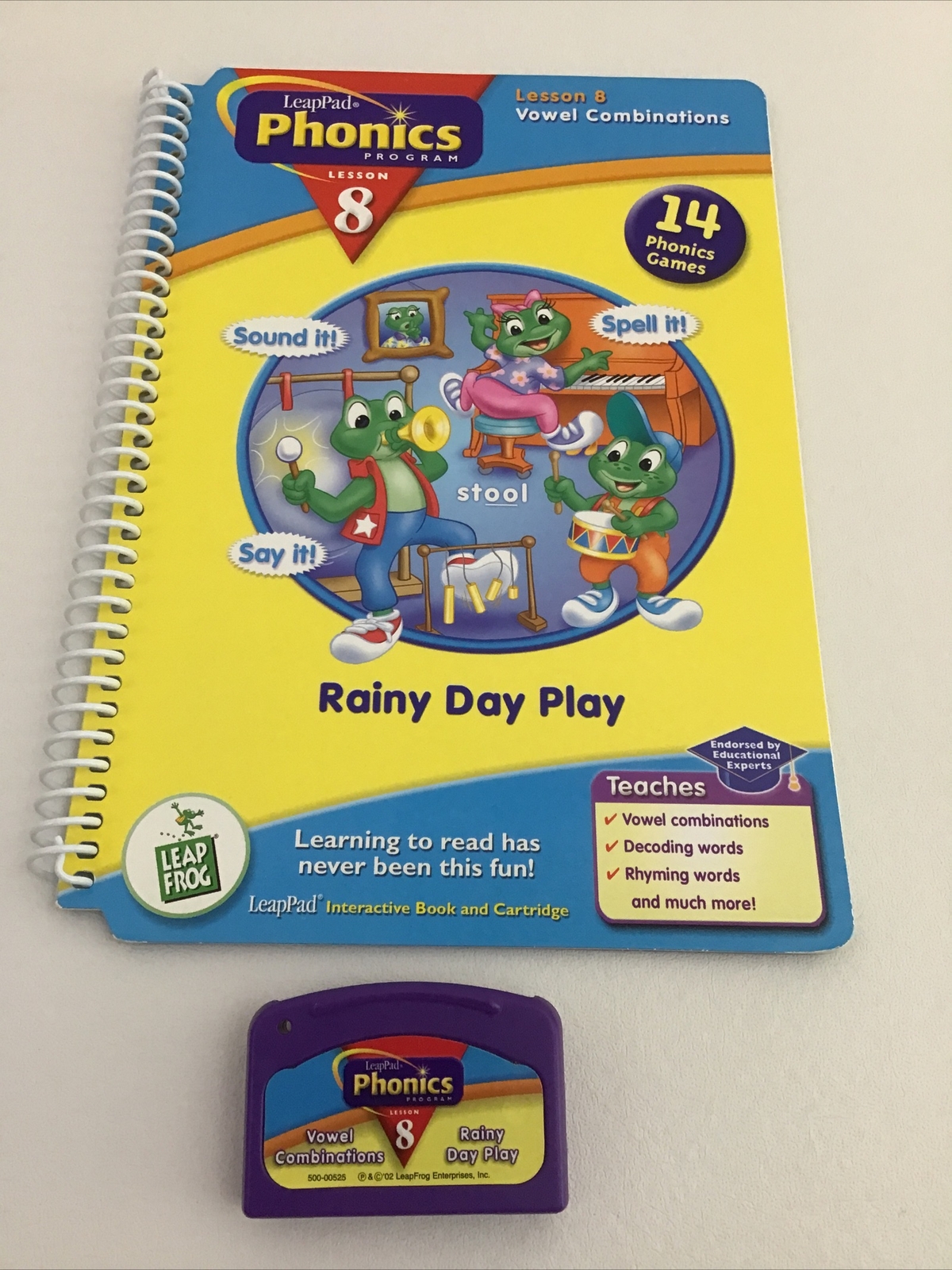 Leap Pad Rainy Day Play Phonics Lesson 8 Leap Frog Replacement Book Cartridge