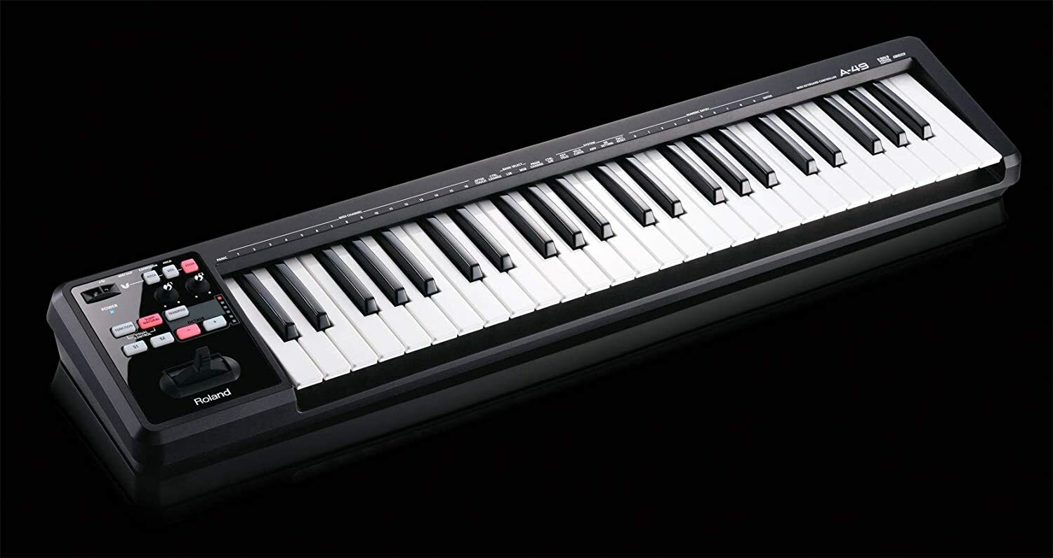 Roland A49BK 49 Key USB MIDI Controller - Black