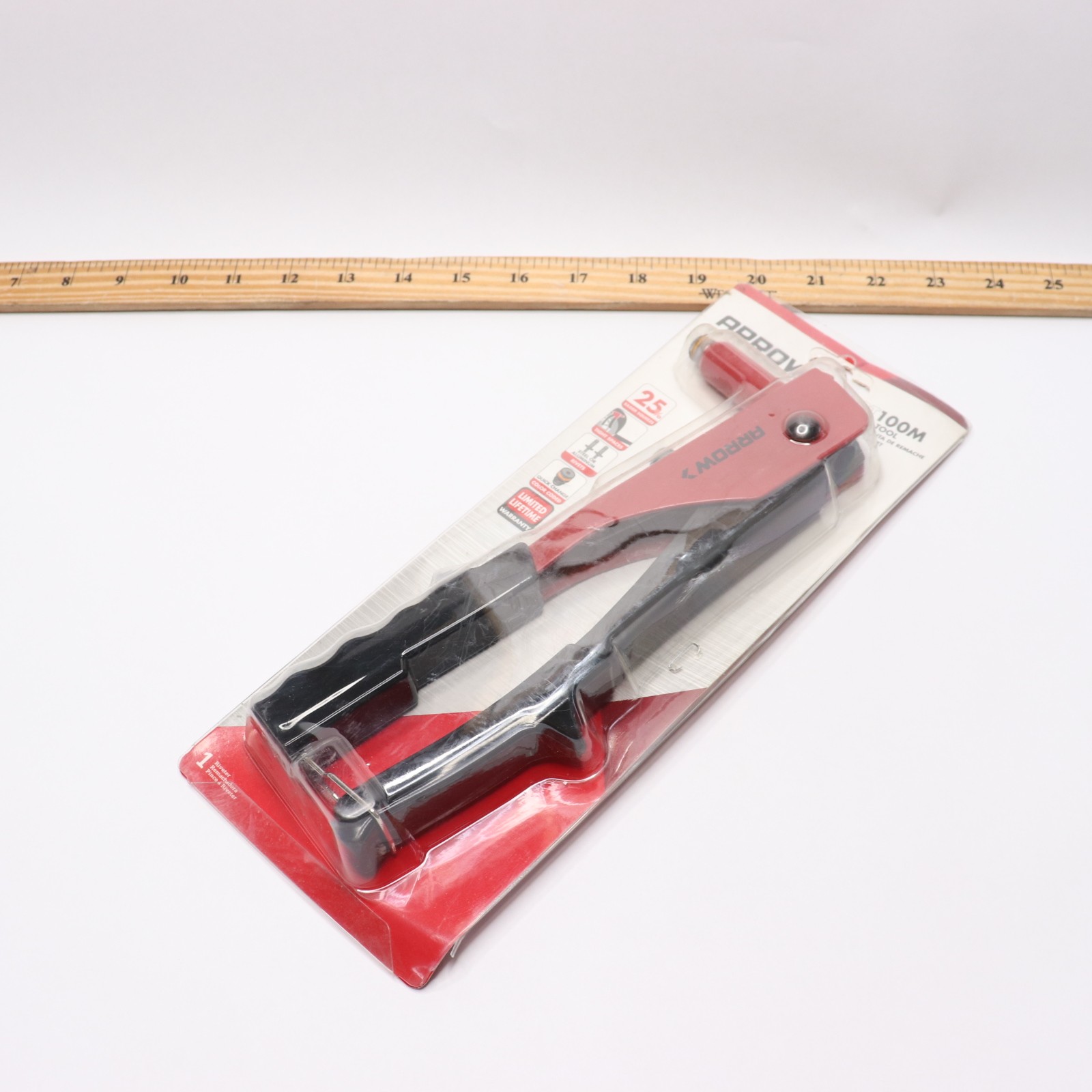 Arrow Lightweight Rivet Tool With Ergonomic Grip Steel Constructed RT100M