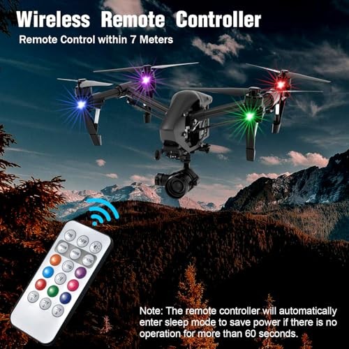 6PCS Wireless LED Strobe Lights with Remote Control, 8 Colors Rechargeable 6pcs