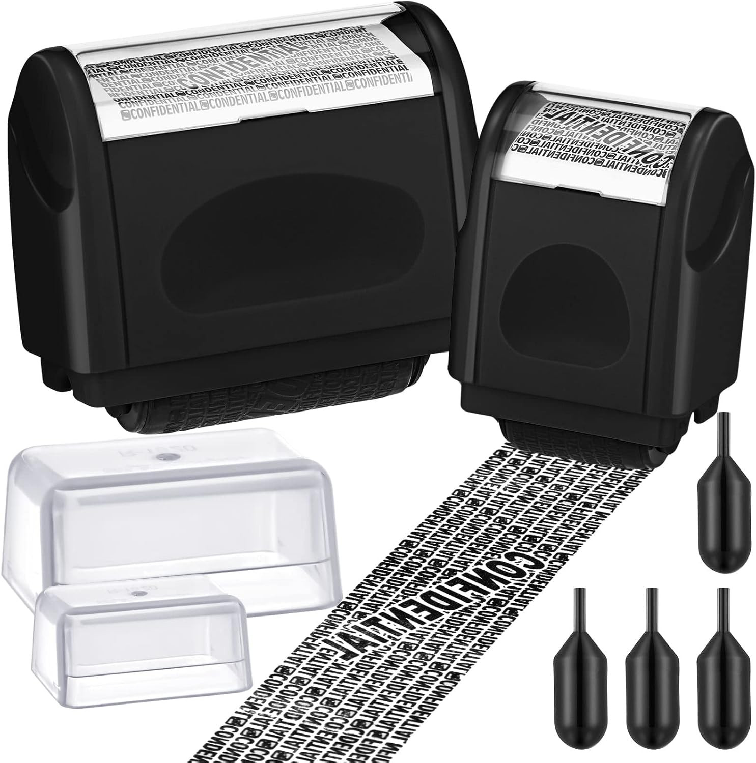 Nezyo 2 Pack Identity Protection Roller Stamp Identity Theft