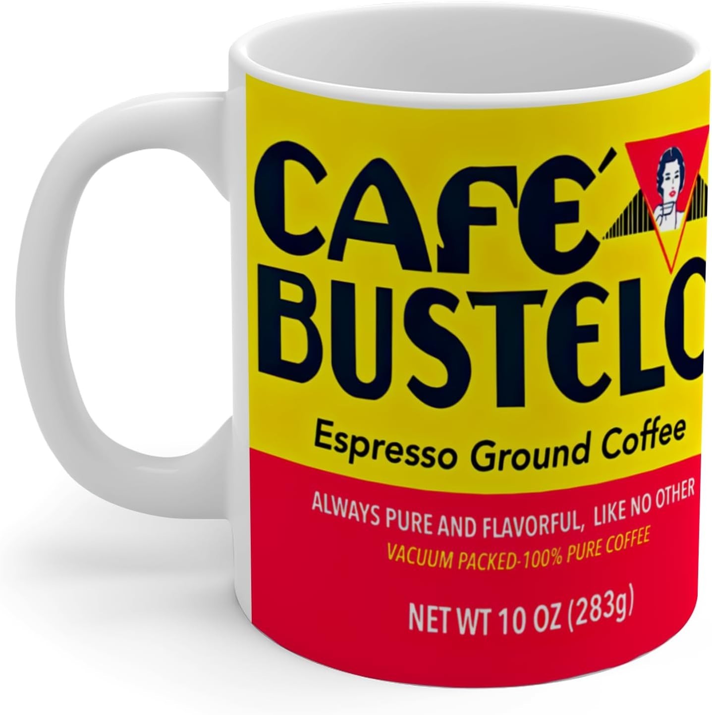 Cafe Bustelo Collage Ceramic Coffee Mug 11oz Coffee Lover Gift Cup