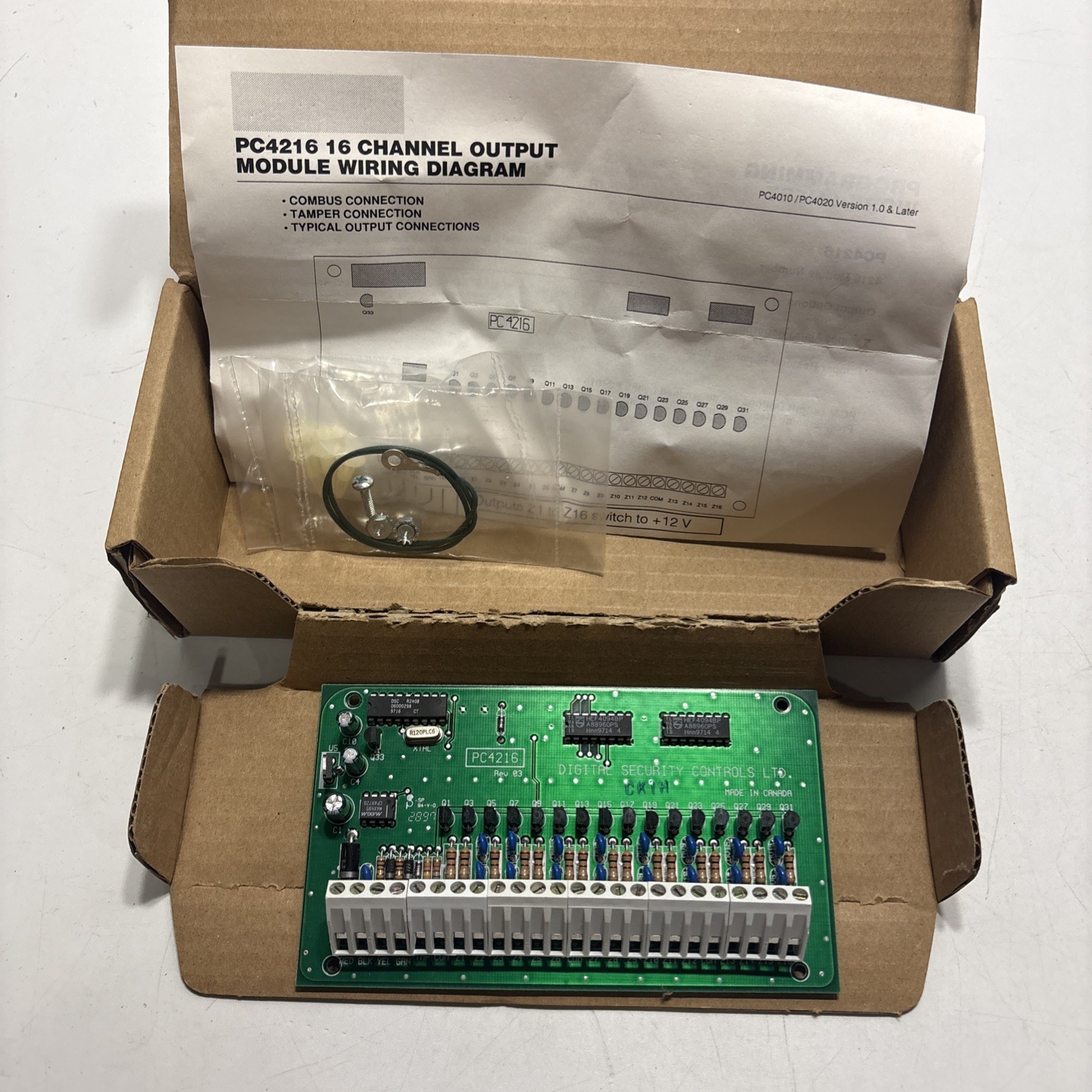 New DSC PC4216  Programmable Ouput Module