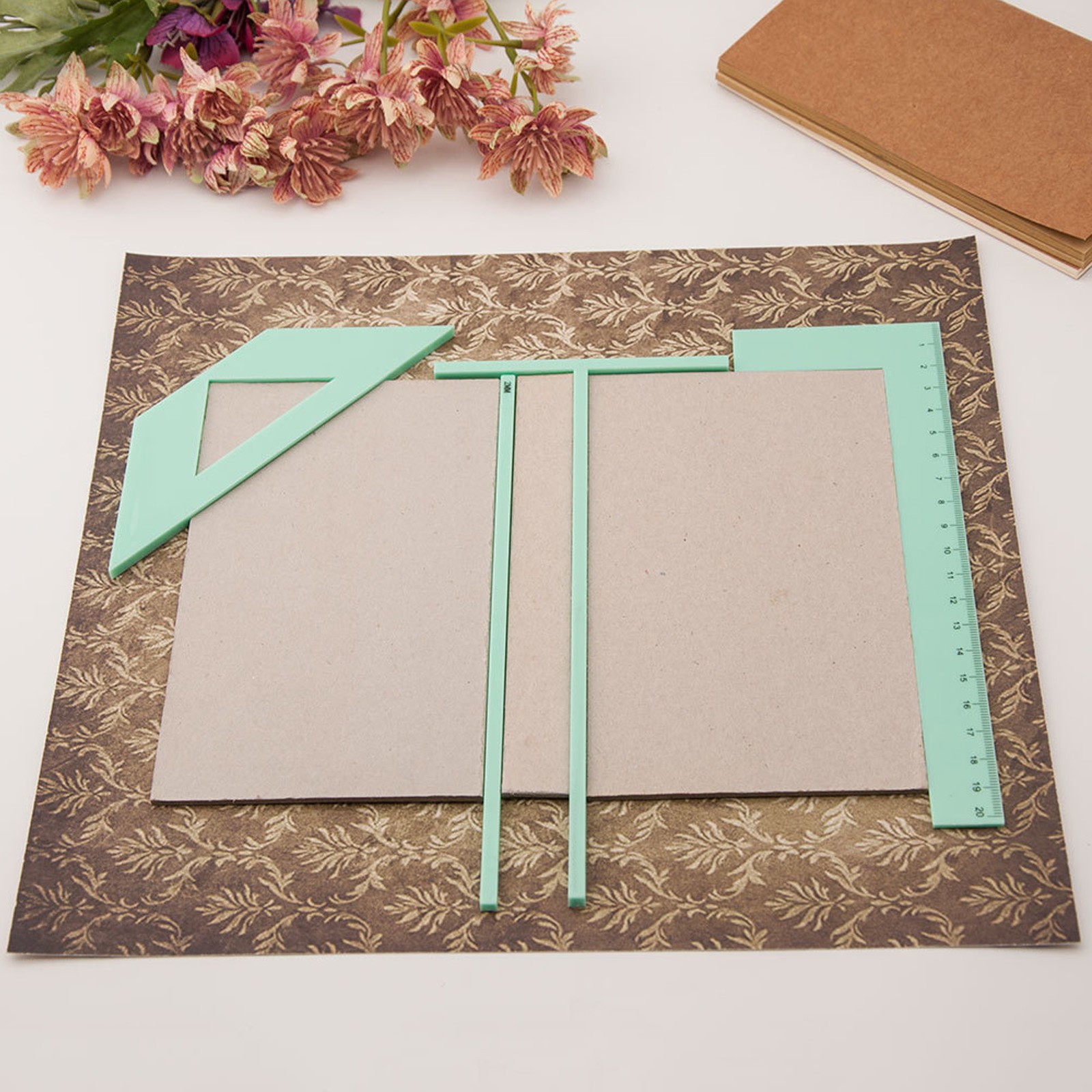 1-Comprehensive Book Binding Ruler Kit For Precise Scrapbook Crafting XEAP