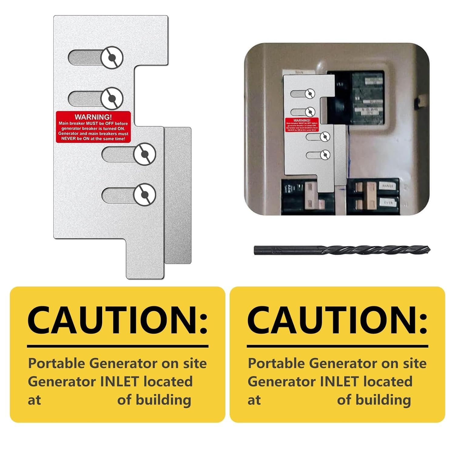Generator Interlock Kit Compatible with Eaton or Cutler Hammer Vertical Throw...