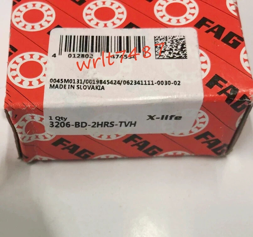 NEW FAG 3206-BD-XL-2HRS-TVH double row angular contact ball bearing 1PCS #PA