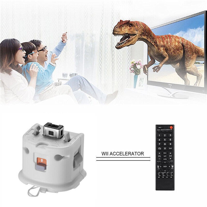 2 PACK Motion Plus Adapter Sensor Attachment for Nintendo Wii Remote Controlle