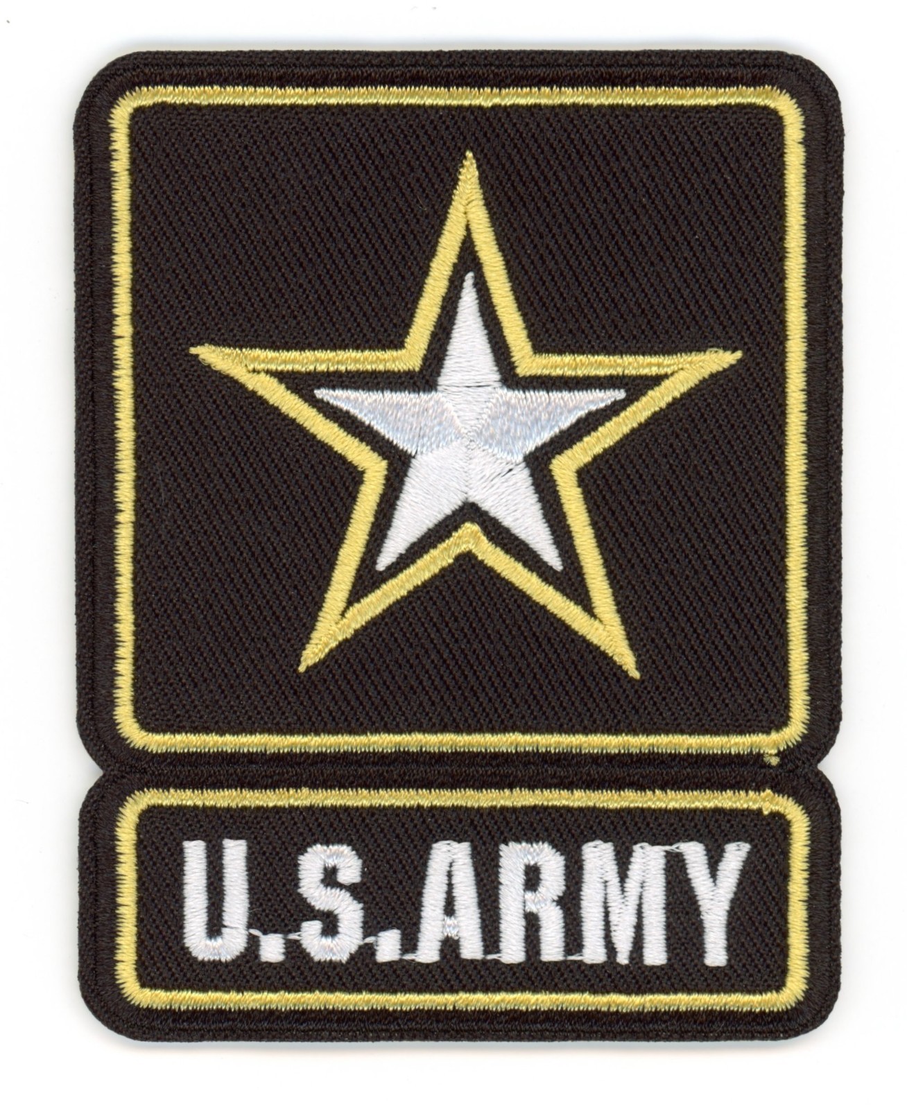 US Army Star Logo Patch Iron-On Sew-On Military Tactical Veteran Gear Applique