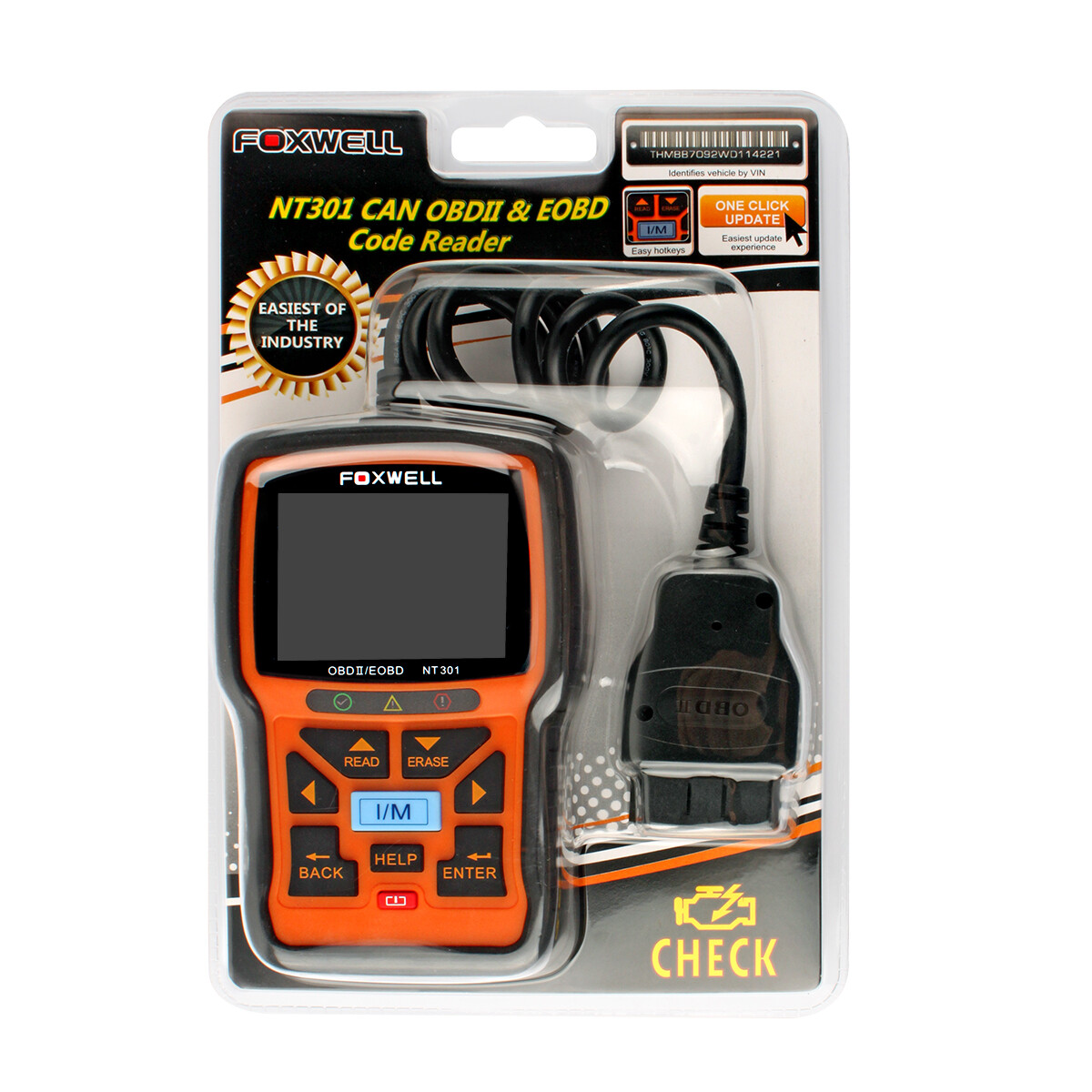 FOXWELL NT301 Automotive Car OBD2 Scanner Code Reader Engine Fault Diagnostic US