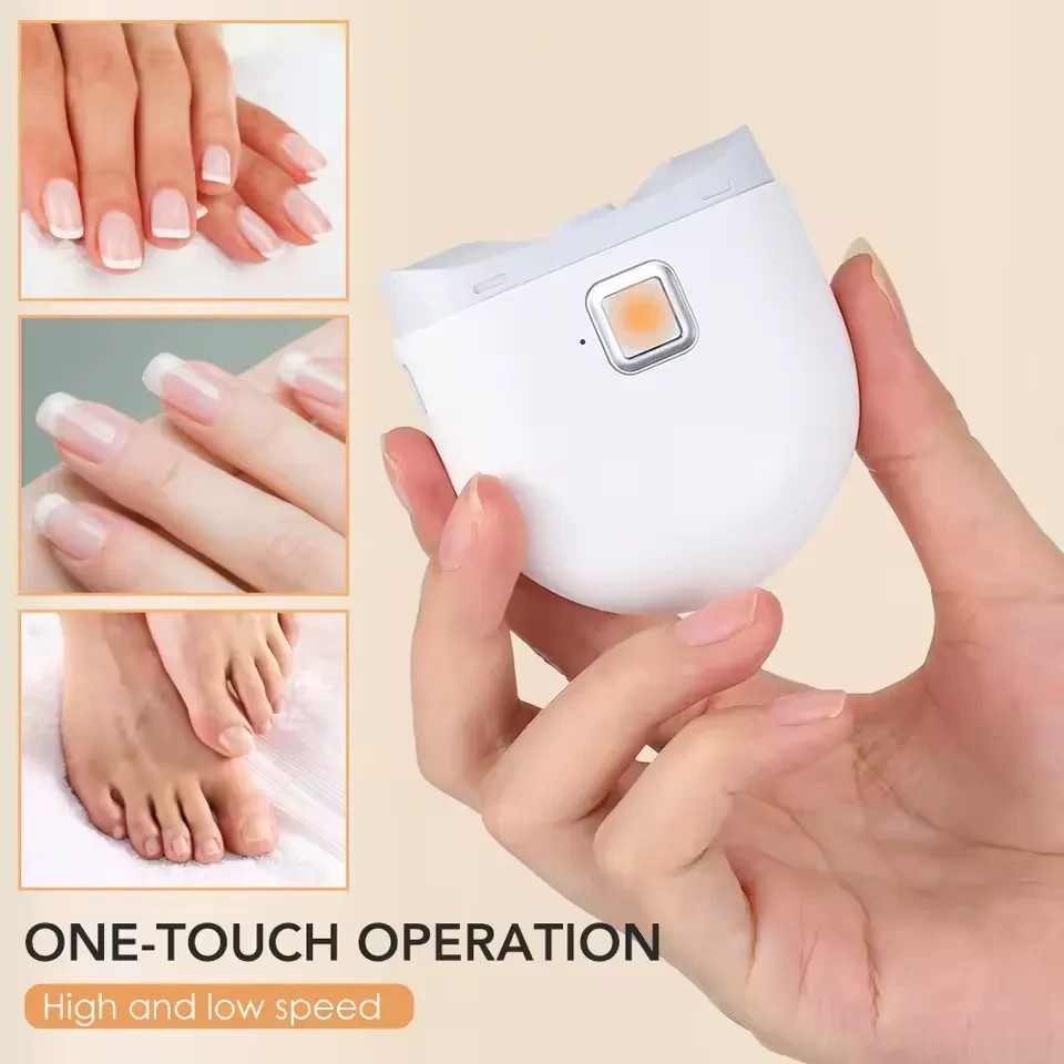 Electric Automatic Nail Clipper USB Rechargeable Trimmer with Light for Manicure
