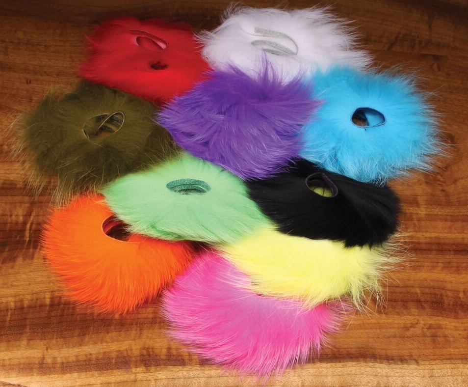 Hareline Dubbin ARCTIC FOX ZONKER STRIP Fly Tying Material - You Pick Color