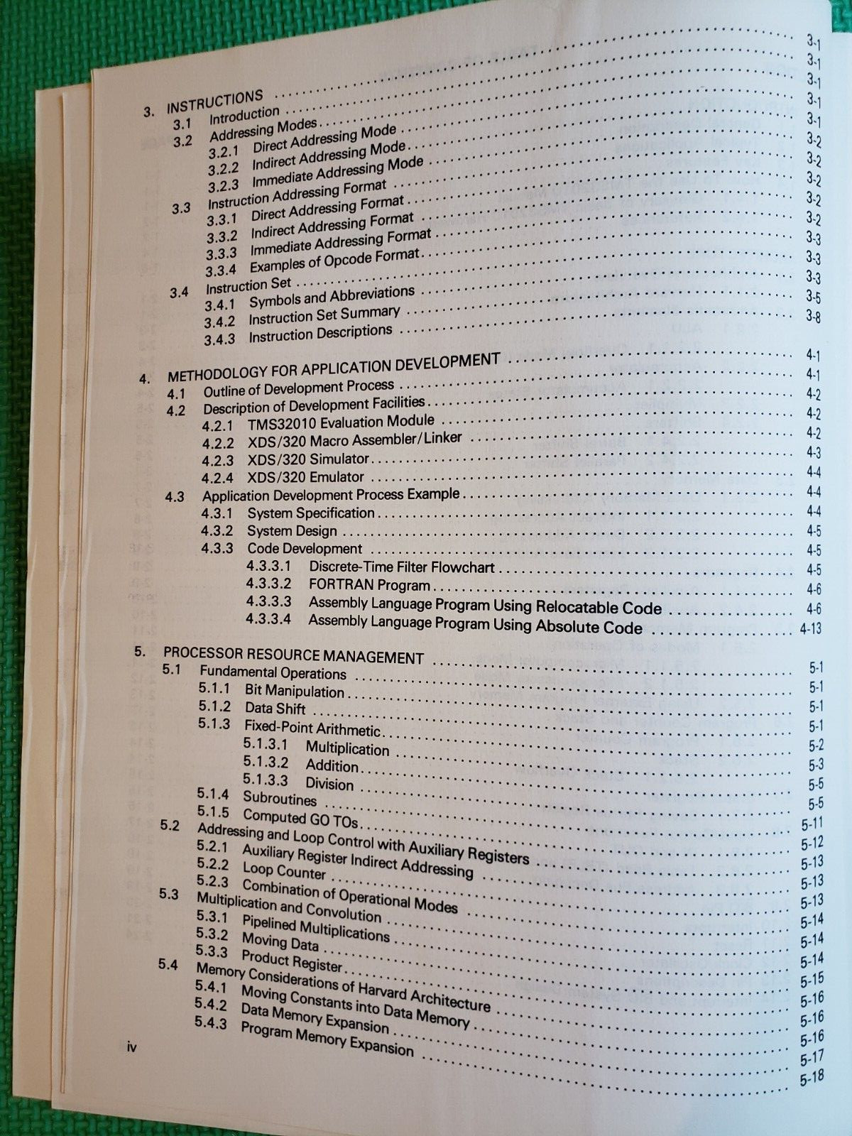 Texas Instrument DSP TMS32010 User's Guide - 1985