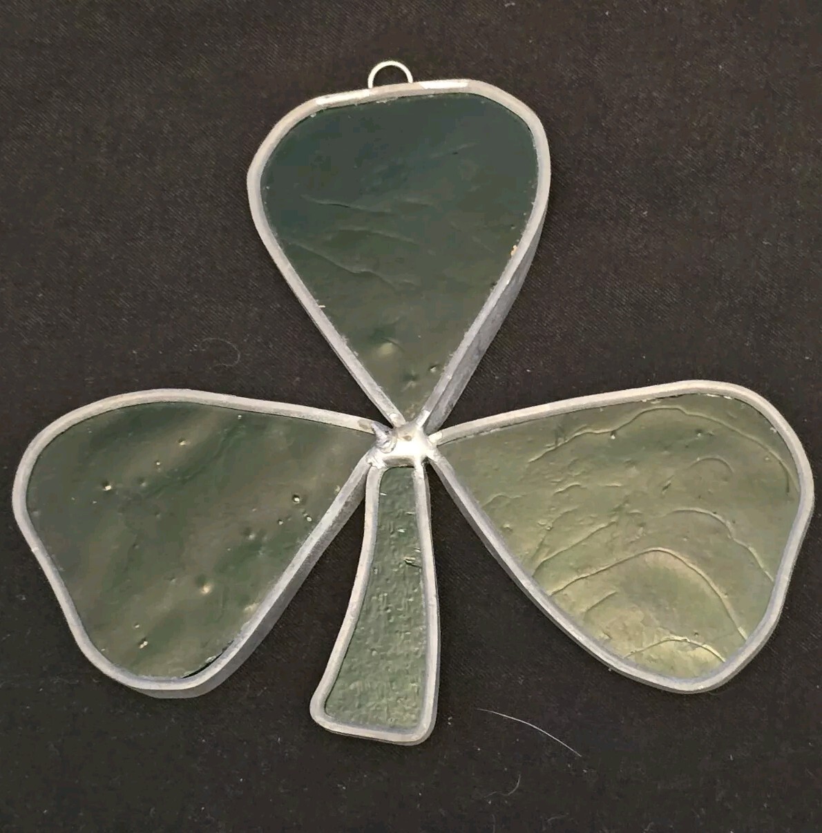 Green Shamrock Suncatcher 4" H  X 4 5/8" W