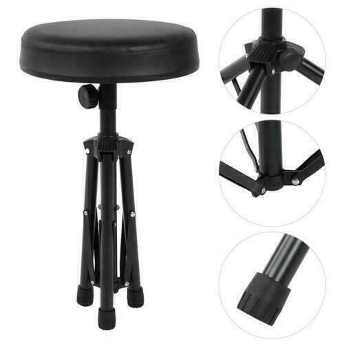 US Rotatable Drum Throne Seat Folding Drummer Stool Stand Chair Percussion Seats